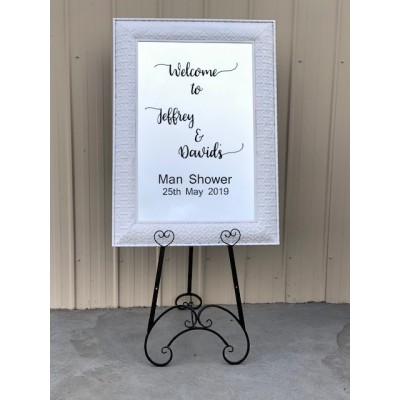 Hire Welcome Mirror With Easel
